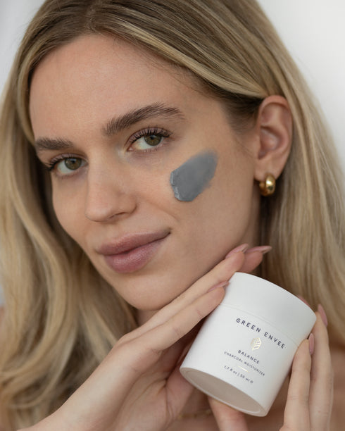 Woman with Balance Charcoal Moisturizer